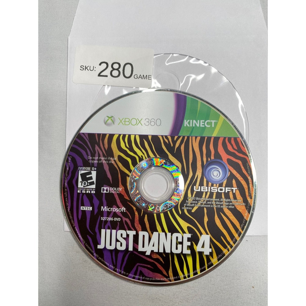 Just Dance 4 Microsoft Xbox 360 Kinect